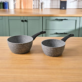 Karaca Gris Biogranit set de casseroles à lait induction, 2 pièces
